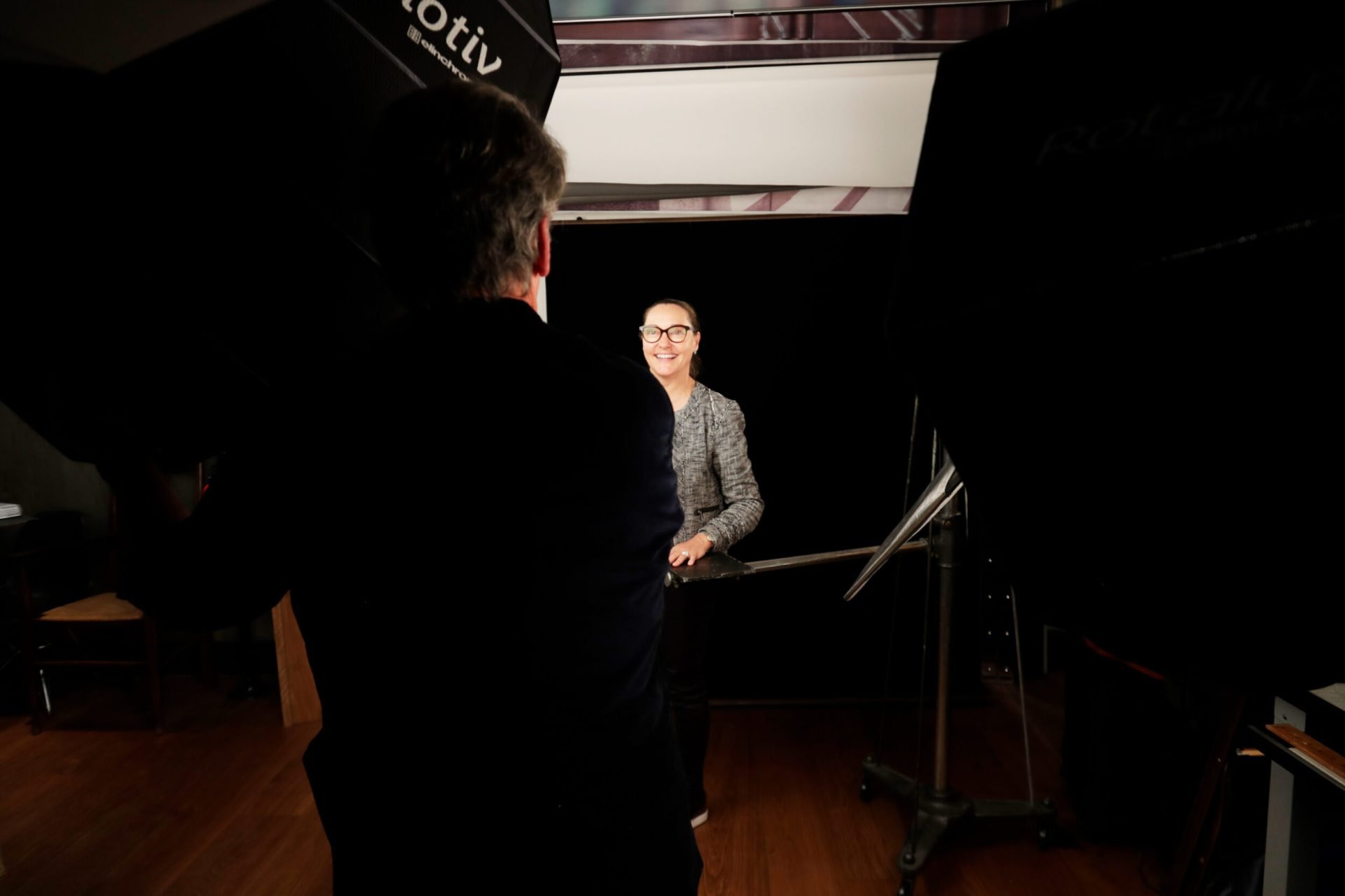 Studio camera portrait photo